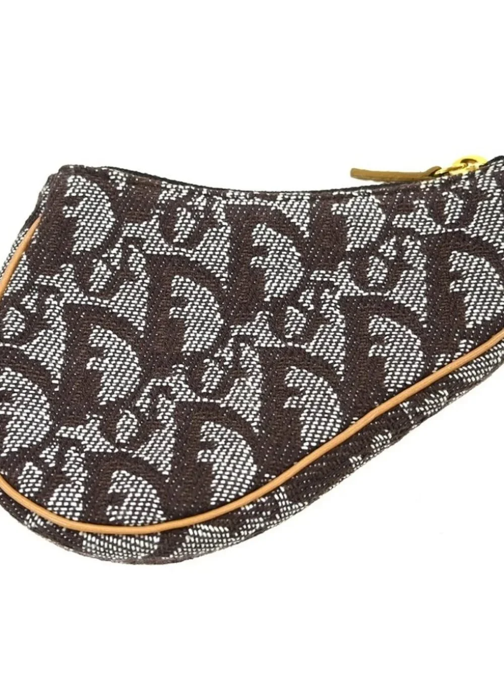 Christian Dior Trotter Saddle Coin Purse Wallet Mini Pouch Bag TR0012 NQ03527